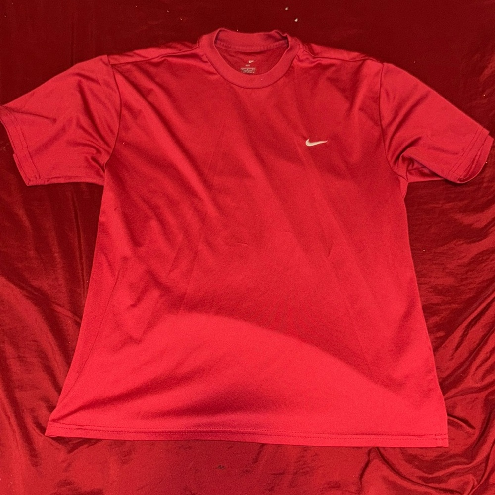 Red Nike shirt
